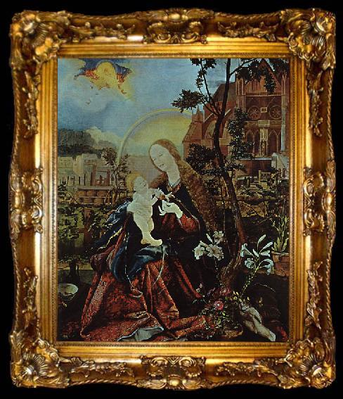 framed   Matthias  Grunewald The Stuppach Madonna, ta009-2